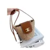 Bolsas de designer de crossbody Mini bolsa de célinies feminino verão arco triunfal grão de grama tecida saco de fone de ouvido diagonal Mini boca saco de cintura vermelha