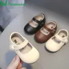 First Walkers Brand Claladoudou little girls spring shoes plain color British shoes stylish dress for 0-3-year-old little girls wedding 240315