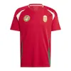 Ungern 2024 Euro Cup Soccer Jersey Szoboszlai New 2025 ungerska landslaget 24 25 fotbollsskjorta män barn kit set hem rött bort vit herr enhetlig gazdag