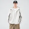 Men's Jackets Men Clothing 2024 Spring Male Coat Long Sleeve All-match Korean Loose Autumn Fashion Hooded Cargo Jacket Outerwear