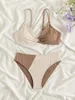 Kvinnors badkläder sexig bikinis hög midja 8-15 år gammal tjej baddräkt 2024 strandkläder brasilianska sommarflickor 2-stycken set strandbaddräkt