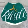 Rhude Jacquard Shorts Mężczyźni kobiety luźne niebieskie zielone czarne dzianie krótkie bryczesy sznurka Vosm KW43 612