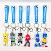 Partihandel Sonic Hedgehog 39 Sorts Toys Keychain ryggsäck Pendant Söt liten gåva