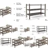 Vardagsrumsmöbler sko rack 3-tier bambu stapelhylla förvaring arrangör standar för garderob droppe leverans hem trädgård möbler h otuc1