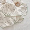 Swaddle cobertor de musselina com 3 camadas, gênero neutro, envoltório para bebê, gaze de algodão para recepção, cesta de moses, folha 110x150cm 240304