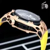 Najlepsza luksusowa marka 70. rocznica zegarek turbillon chronograph Watch Watch Watch Automatyczne uzwojenia maszyneria czarne PVD Titanium Interts WristWatches