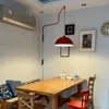 Wall Lamps Unique Style Red Rocker Lamp Living Room Bedside Dining Cabling Free Folding Light In Stock