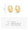 Дизайнерские дизайнерские серьги с буквами Золотые серьги Дизайнер для женщин Круг Простые новые модные женские серьги-кольца для женщин Высокое качество 2 цвета VTJY