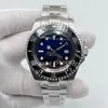 44mm herrklockor U1F Maker Automatic 2813 Titta män U1F Ceramic Bezel 904l Steel Sea Luminous Sport Dweller 136660 GLIDELOCK CLASP Handsur