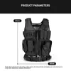 Taktiska västar Justerbart militärspel CS Outdoor Training Jacket Airsoft Tactical Vest Molle Militär Bulletproof Combat Hunt Safety Vest 240315