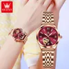 Billig 2024 NYTT OULISHI Märke Valentine's Day Diamond Inlaid Light High End Mechanical Women's Watch