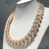 KIBO Customized Iced Out 24Mm Width 4Row Heavy 500G Jewelry Bust Down Moissanite Diamonds Cuban Link Chain