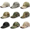 Factory Whole 6 Panel Cap Military Camo Baseball Chapeaux en bonnes activités de plein air291p