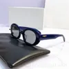 Zarte Designer-Sonnenbrille, neue ovale Rahmenbrille, Herren, trendiger, eleganter Charme, weiße Sonnenbrille für Damen, Individualität, Geschenke, Ornamente für Mathematiker, GA097 G4