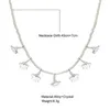 Choker halsband för kvinnor 2024 Sexiga tillbehör smycken trend icke-blekande pärlhalsband boho fem kronblad koreansk mode krage joyero
