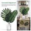 Dekorativa blommor 30 datorer Konstgjorda växter Leaf Jungle Beach Party Decorations Layout Diy Leaves Bankett