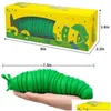 Jouet de décompression Fidget Toys Slug Articated Flexible 3D Dolphin Seals Slugs Tous les âges Soulagement Anti-anxiété Sensoriel pour les enfants Aldt Dr Otz5O