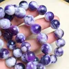 Bracelets à maillons en fluorite naturelle, 1 pièce, 10/12MM, en cristal de Quartz, bijoux en pierres précieuses, cadeau de guérison Reiki pour femmes