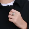 Mosang Stone – bague en argent pur pour femme, Style Instagram, paire de confession, diamant d'un Carat, cadeaux de Couple, petit ami