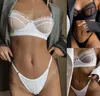 Conjuntos de sutiãs 2021 Lace Lingerie Set Sexy Women039s Underwear Transparente Bra Party Black5710675