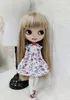 Pajamas Long Tshirt Lace Skirt Dress Blyth Doll Clothes Princess Dress for Ymy Licca Azones Ob24 Ob27 Doll Accessories 240315