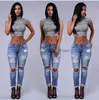 Mode-Großhandel- Freund Loch Zerrissene Jeans Frauen Hosen Cool Denim Vintage Gerade Jeans Für Mädchen Hohe Taille Casual Hosen weibliche Dünne Je