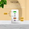 120W 5 POTTS USB Charger PD ADAPTER FOR XIAOMI iPhone 15 11 Samsung Mobile Plug Plug PD Charger QC 3.0 4.0 Wall Charger