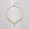 Choker Classic Vintage Artificial Pearl Handmade Necklace