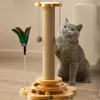 Kedi oyuncaklar sisal kedi çizik sütun kedi pikaplı komik kediler teaser çubuk kediler yakalamak sütun kedi tırmanma çerçevesi evcil hayvan malzemeleri 240309