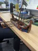 Transformation Toys Robots Power Medieval Wojen Wars Pirate Dragon Ship Wiking Longship Block Sodiers Figurines Figurines Bads Miling For Children 2400315