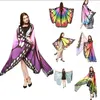 Foulards Mode Femmes Coloré Papillon Aile Cape En Mousseline De Soie Longue Écharpe Parti Élégant