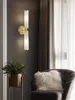 壁のランプ2024トレンディアールデコ銅銅の黒ブラックLEDランプランプランプ灯sconceベッドルームリビングルーム