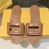 Designer sandalen sliders zomer strandmode Dames luxe slippers loafers chaussure letter anatomisch lederen slide strandslippers