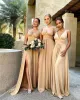 9 Colors Bridesmaid Dresses Women 2024 Sister Group Dress Sexy Split V Neck Backless Sleeveless Formal Wedding Evening Party Gowns CPS3007