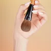 Pincéis de maquiagem Qiaolianggong Professional Handmade Brush Red Squirrel Hair Flat Round Powder Blush Face