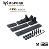 Accesorios de juguete Magap modelo PPG Hand Stop Woodblock+Bloque de mano Complete Compatible con KeyMod y MLOK