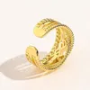 Designer Branded Jewelry Rings Womens Gold Plated Copper Finger Adjustable Ring Women Love Charms Wedding Supplies Accessories