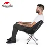 Mobília de acampamento Naturehike Cadeira de pesca Portátil dobrável Lua Cadeira Camping Caminhadas Jardinagem Barbecueart Sketch Chair Folding Stool YQ240315