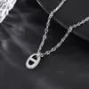 Bijoux de créateur Collier en fer à cheval Argent Rose Or Diamants Nexklace pour femmes hommes mariage pour couples marque cadeau de Saint Valentin avec boîte