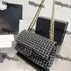 CC Bags Luxury Brand Cross Body Tweed Diamond Lattice Women Crossbody Bag Large Capacity Classic Double Flap Handbag Coin Purse Card Ho Lifg