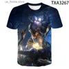 T-shirts voor heren Alien Movie T-shirt Mannen Vrouwen Kinderen Strtwear T-shirt 3D Print T Mode Zomer Korte Slev Cool Tops Kleding Y240321