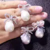 Stud Earrings Bowkont Design Baroque Pearl Natural Keshi Jewelry Handmade Lady Gifts