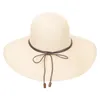 Berretti Cappello di paglia Cappelli da spiaggia per donna Protezione solare estiva Lady Tesa larga decorativa Miss Shade