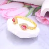 Bangle Luxury Micropaved Cubic Zirconia Armband Ring Set High Quality Bridal Wedding Jewelry Justment Women Fashion