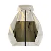 Color Blocking Assault Suit Mens New Spring and Autumn Oversized Jacket American Baseball Hooded Top Cilb