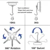 Rotaie 10 pezzi rotanti permanenti forti ganci magnetici studio multiuso stoccaggio domestico pratico gancio per cuscinetti succhiare disco G20 G25