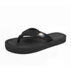 Slippers de almazinha de verão da moda Flip-flops Sandálias de praia de conforto masculino