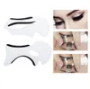 2 stücke Augenbrauen Schablonen Katze Eyesmokey Augen Make-Up Eyeliner Modelle Karte Schablone Vorlage Neue Charme Dame Shaper Bottom Liner Tools1029023