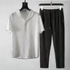 2024 T-shirty Pants Summer Sportswear S-4xl męskie zestawy 2024 Jogger męskie dresy mody Szybkie suszanie 240306