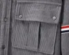 メンズジャケットコーデュロイシャツフード付きジャケットポケットデザイン秋冬の豪華なストライプ4バーレジャー